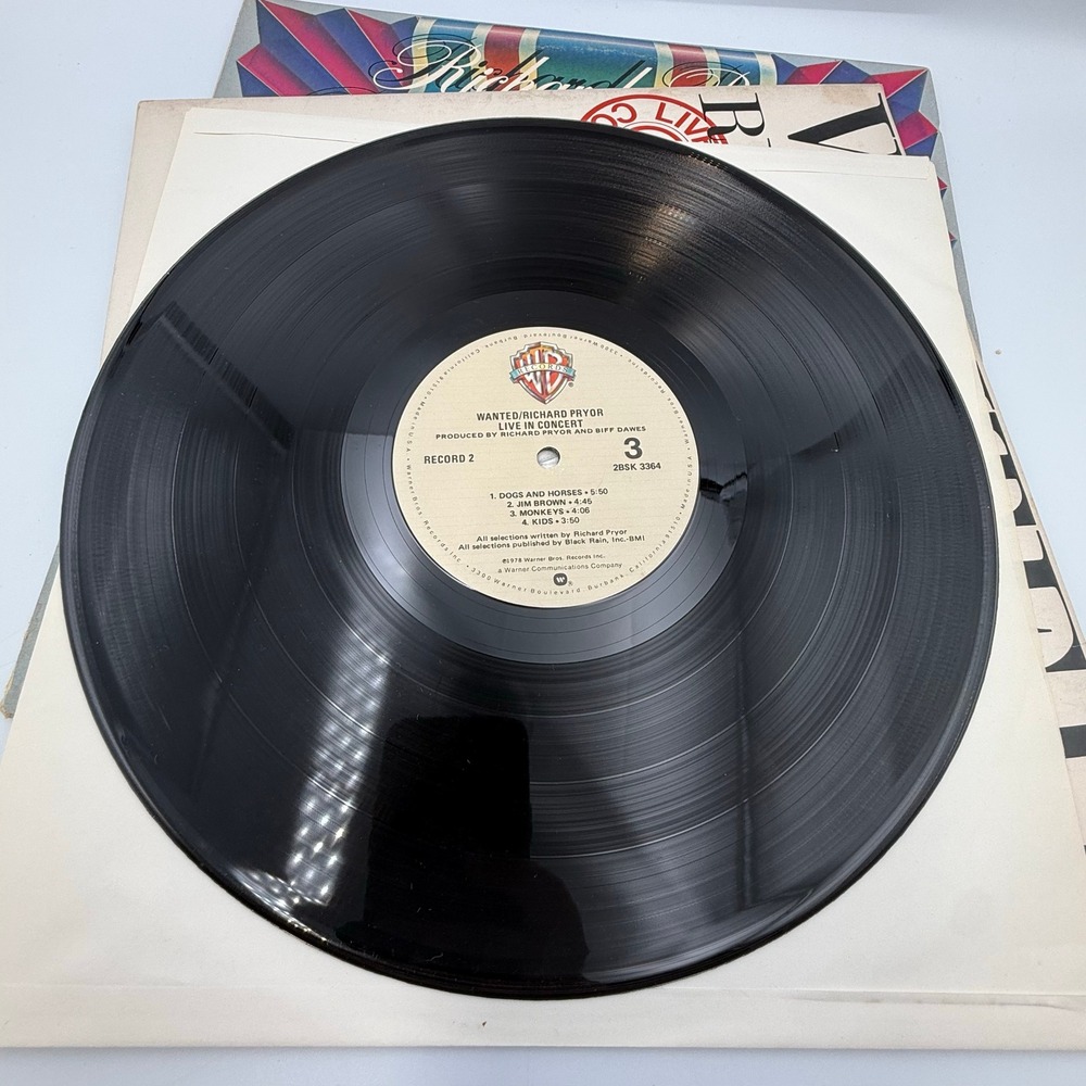 Richard Pryor Wanted Live In Concert 1978 Double Vinyl LP 2BSK 3364 Gatefold - Picture 5 of 16